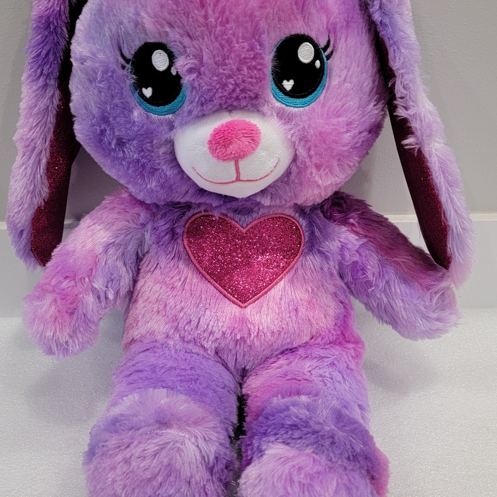 Build-A-Bear Bunny Rabbit Purple and Pink Plush Toy